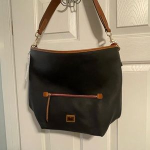 Large black and red Dooney & Bourke shoulder bag